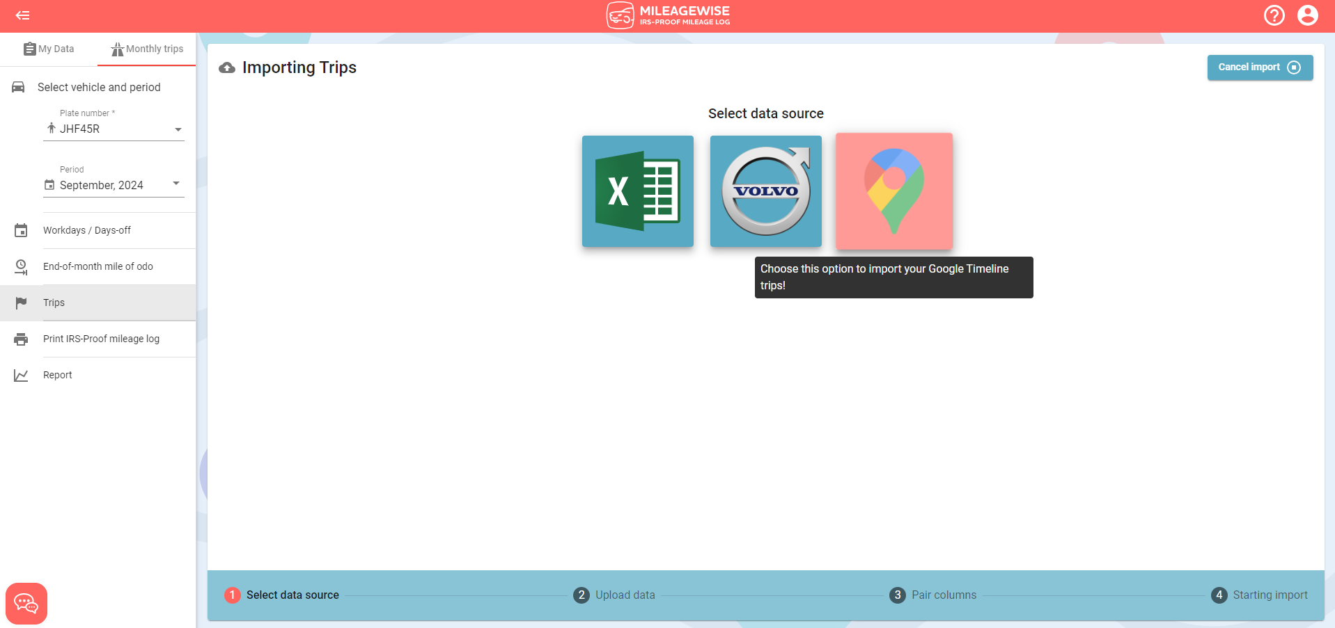 select data source